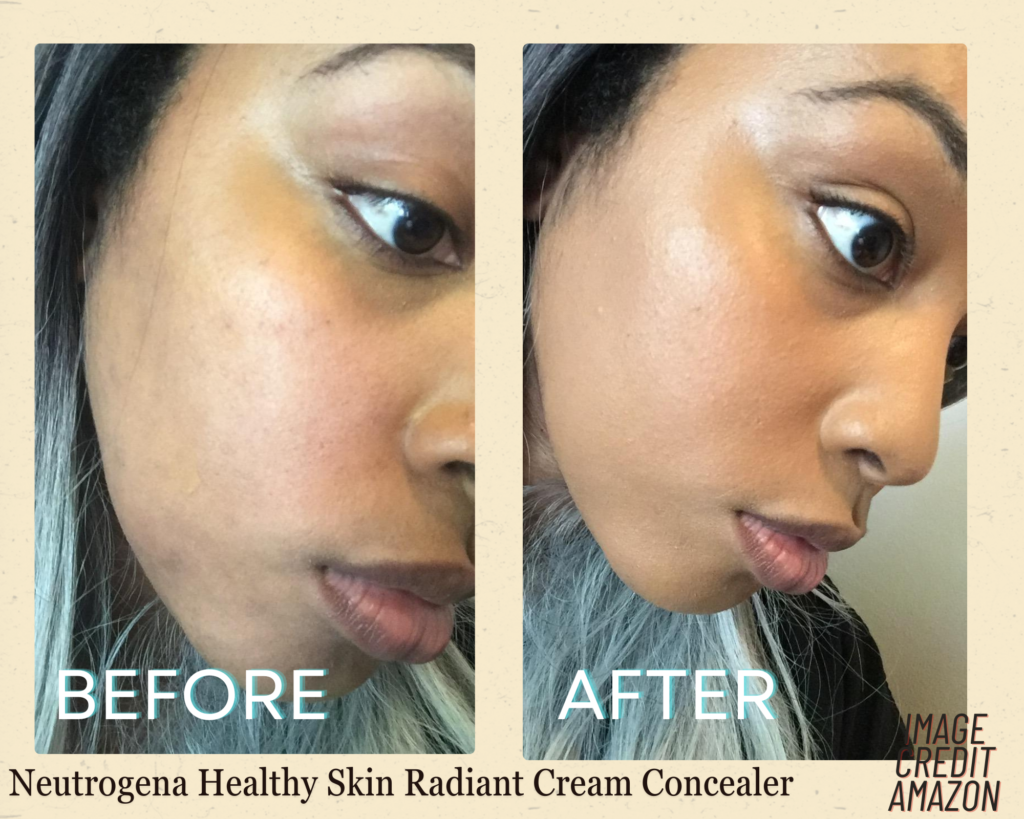 Neutrogena Healthy Skin Radiant Brightening Cream Concealer before and after review