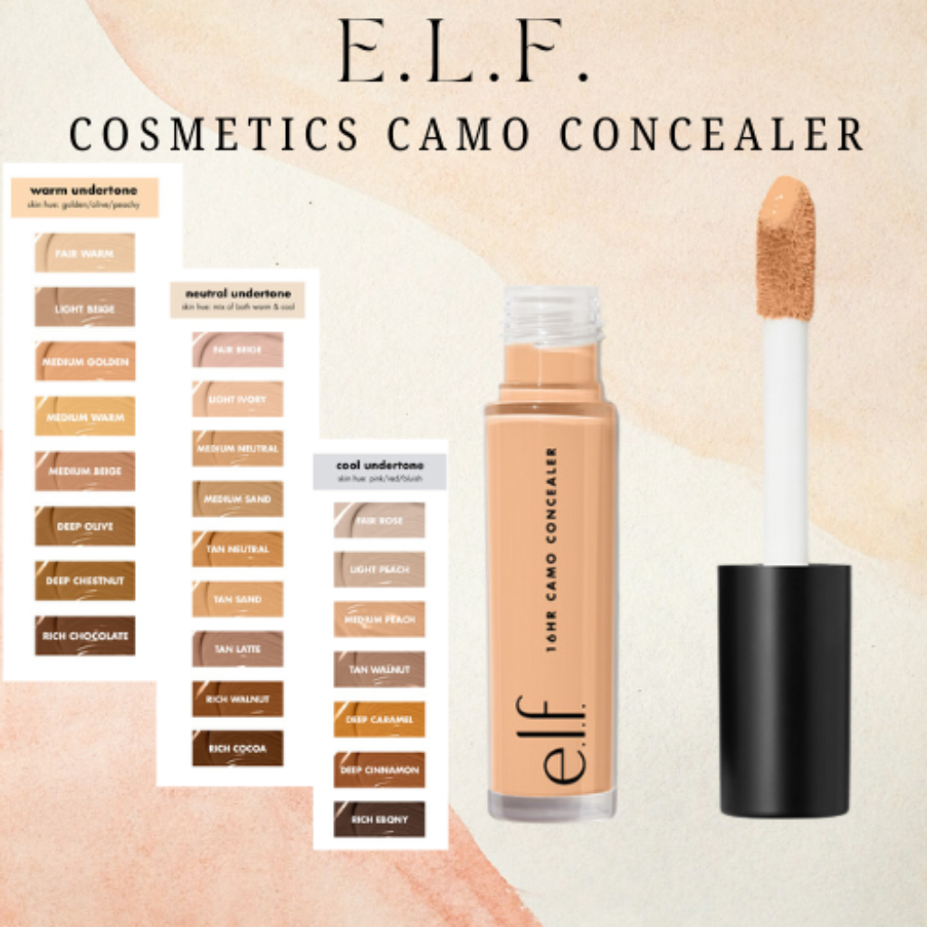 e.l.f. 16HR Camo Concealer, Full Coverage & Highly Pigmented Concealer